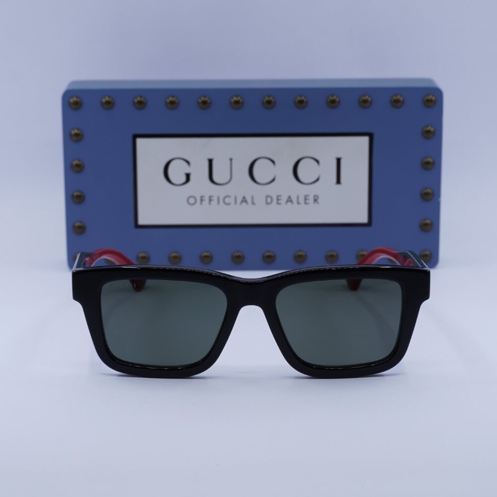 Final Price! Gucci GG1869S 001 Black/Green/Red Sunglasses - Picture 4 of 11
